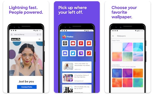 Firefox Fast-Private Best Android Browsers